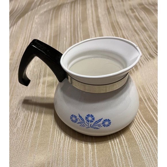 Vintage Corning Ware 3 cup tea pot Blue Cornflower design no lid - Picture 3 of 6